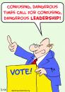 Cartoon: confusing dangerous leadership (small) by rmay tagged confusing,dangerous,leadership