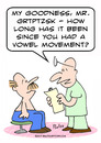 Cartoon: doctor patient vowel movement (small) by rmay tagged doctor,patient,vowel,movement