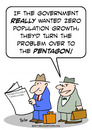 Cartoon: government zero population growt (small) by rmay tagged government,zero,population,growt