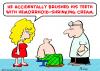 Cartoon: hemorrhoid shrinking cream (small) by rmay tagged hemorrhoid,shrinking,cream
