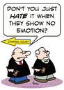 Cartoon: judge hate show no emotion (small) by rmay tagged judge,hate,show,no,emotion