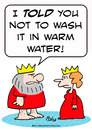 Cartoon: king queen robe wash warm water (small) by rmay tagged king,queen,robe,wash,warm,water