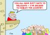 Cartoon: king sublet country (small) by rmay tagged king,sublet,country