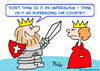 Cartoon: king supersizing country (small) by rmay tagged king,supersizing,country