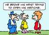 Cartoon: open medicine broke wrist old (small) by rmay tagged open,medicine,broke,wrist,old