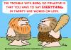 Cartoon: PRIMITIVE CAVEMAN WORDS (small) by rmay tagged primitive caveman words